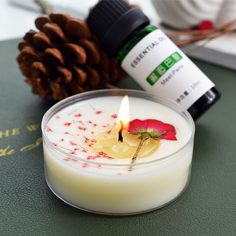 Indoor, Daily Occasion Simple Style Flower Plant Wax Scented Candle