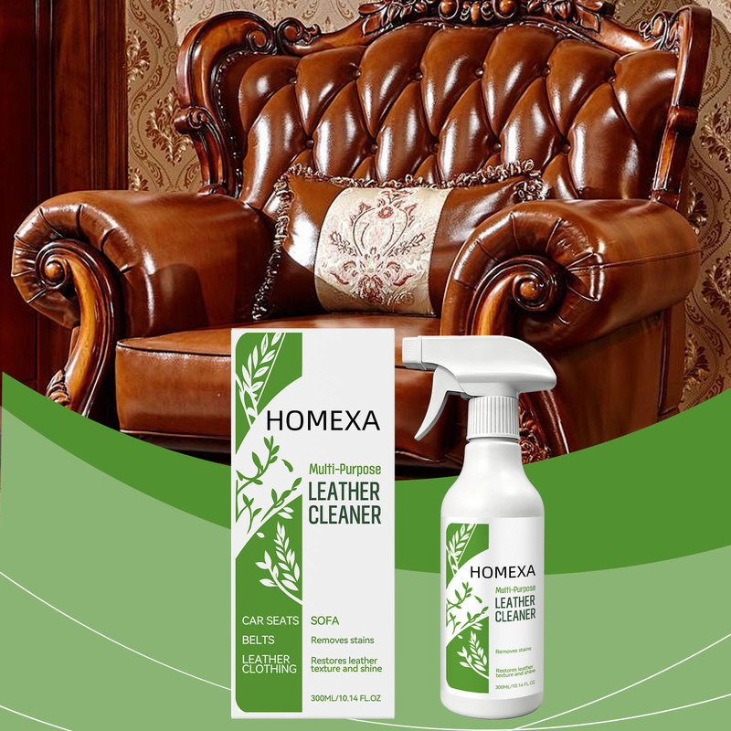 Homexa Multi-Purpose Leather Cleaner, Daily Care and Cleaning Agent for Leather Surfaces, Shoes, Bags, and Sofas Homexa Multi-Purpose Leather Cleaner, Daily Care and Cleaning Agent for Leather Surfaces, Shoes, Bags, and Sofas