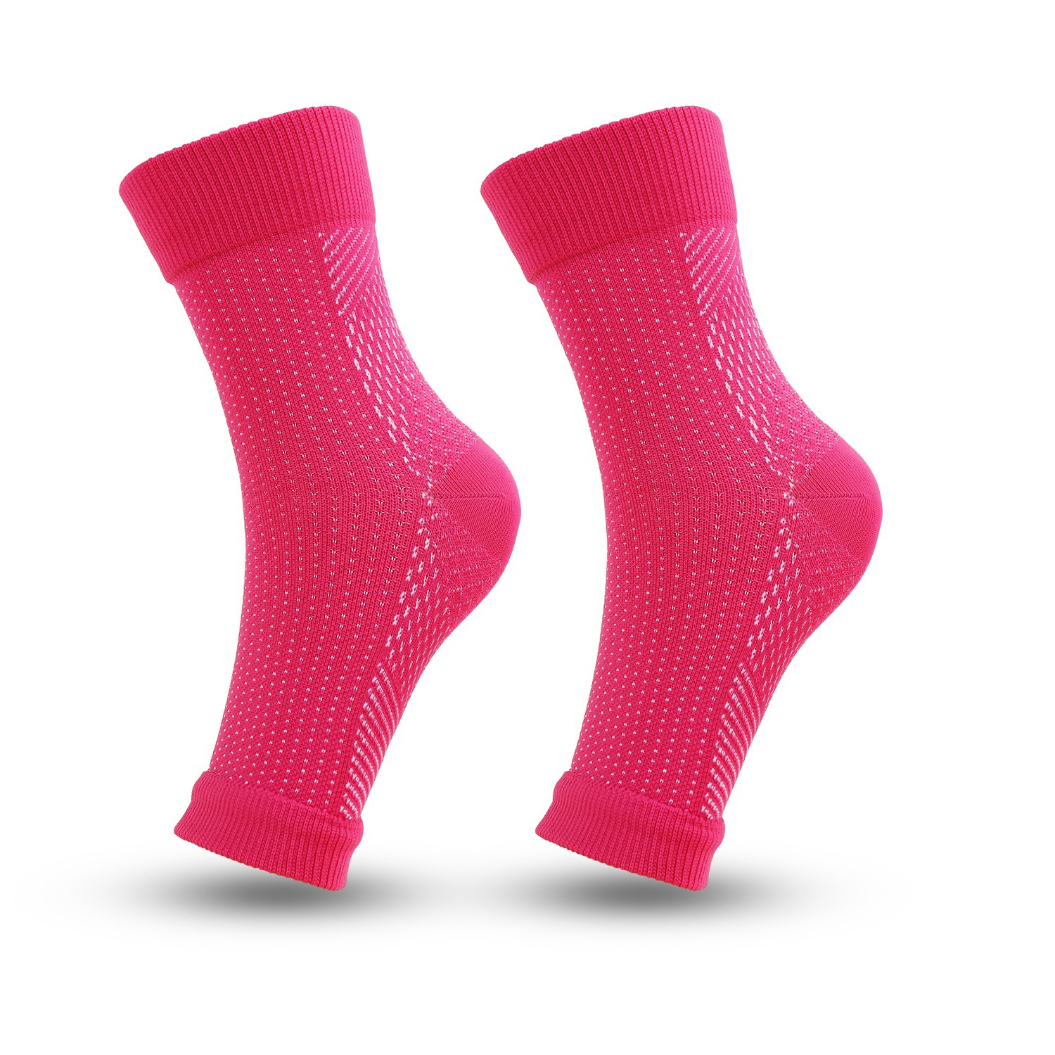 Calcetines de yoga transfronterizos, calcetines de compresión con protección para el tobillo, calcetines deportivos abiertos para correr, calcetines de presión, unisex para fitness