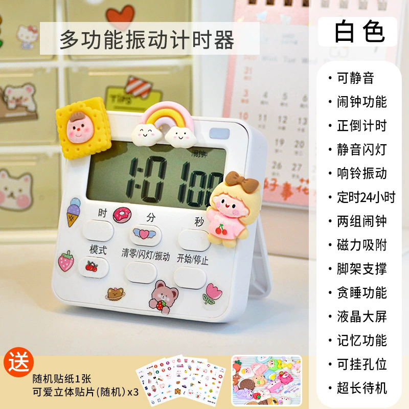 Student dormitory clock alarm clock visual electronic timer kitchen manager timer second table wholesale