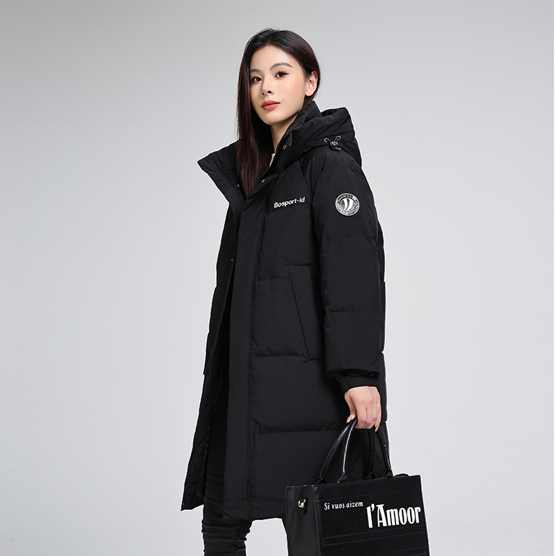 Brand Unisex down Jacket Mid-Length 2025 Winter New Casual Thickeneded Large Size White Duck down Hooded Jacket Brand Unisex down Jacket Mid-Length 2025 Winter New Casual Thickeneded Large Size White Duck down Hooded Jacket