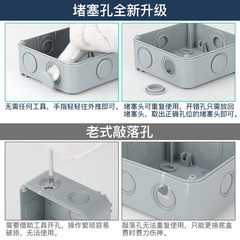 IP66 dual German-style 16A European-style cross-border waterproof switch plug and socket European standard extension plug with height outdoor waterproof socket