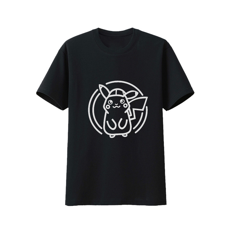 Pikachu Short-sleeved T-shirt Summer T-shirt Top Baokemeng 2023 New Fashionable Printed Loose Korean Style Elegant