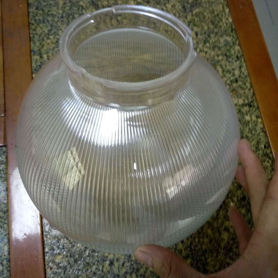 투명 스트라이프 볼 벽 램프 200MM 둥근 갓점 나사 PMMA 아크릴