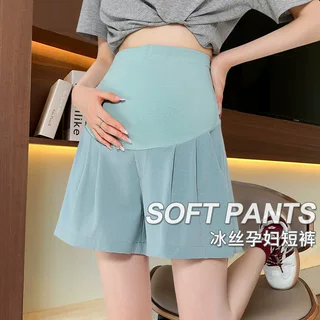 孕妇短裤夏季薄款外穿2026新款孕妇裤子不勒肚子阔腿裤孕妇装夏装