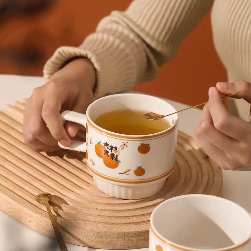 Taza de regalo de bodas de alto valor de cerámica de nicho de dama de honor de alto nivel regalos prácticos