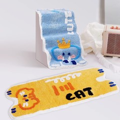 アニメクロスボーダーはカシミヤカーペットの汚れに強いので、浴室の滑り止めマットのトイレの入り口の吸水足マットの現物を管理しやすいです。