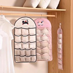 下着収納袋家庭用たんす下着靴下整理袋ドア後に水洗いできる壁のごみ収納袋