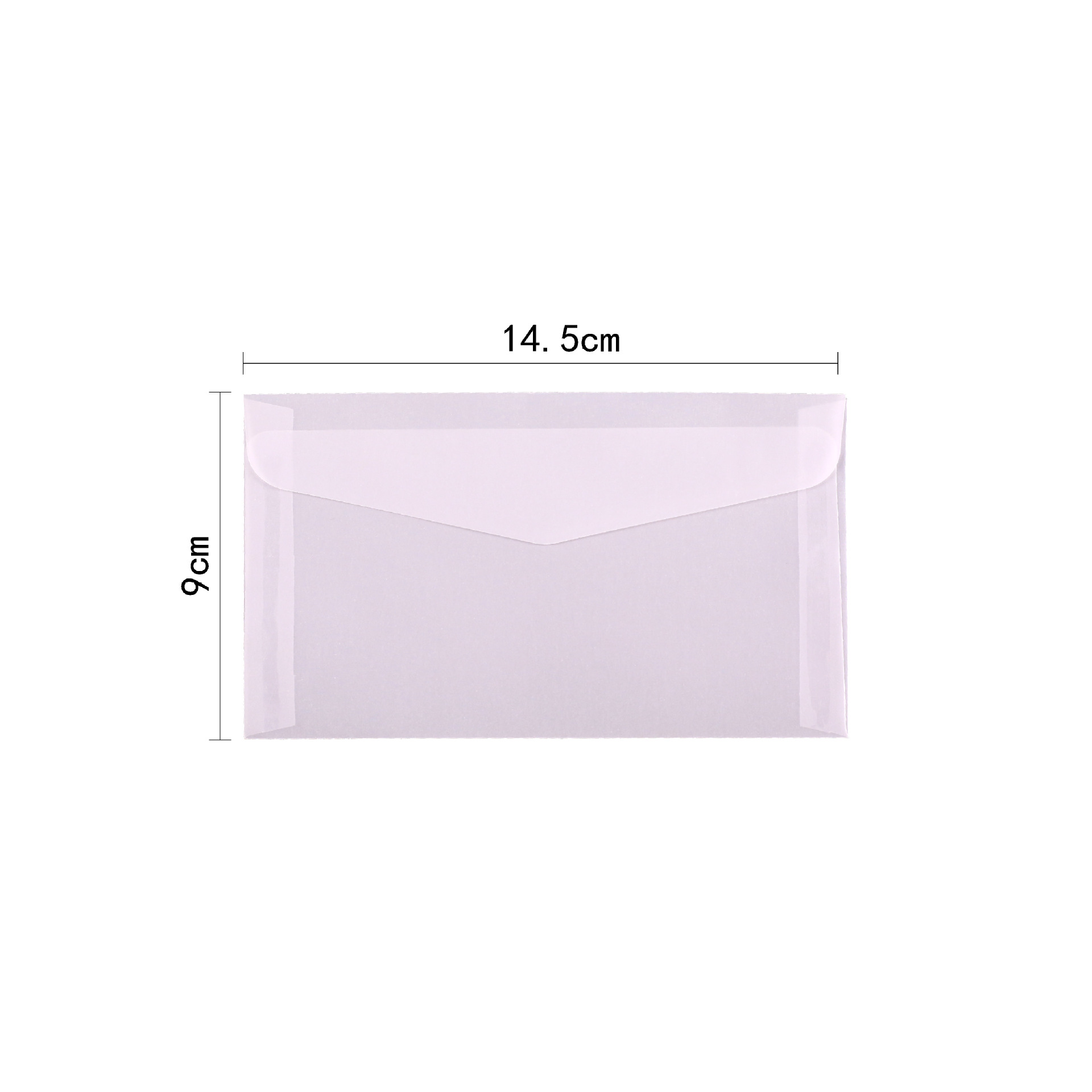 Sobres de papel de ácido sulfúrico transparente al por mayor bolsa de embalaje de invitación de boda tarjeta de bronceado manicura de sentido avanzado bolsa de sobres en blanco