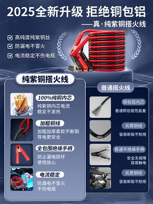 jumper cables, jumper clamps, pure | Car on the line of fire