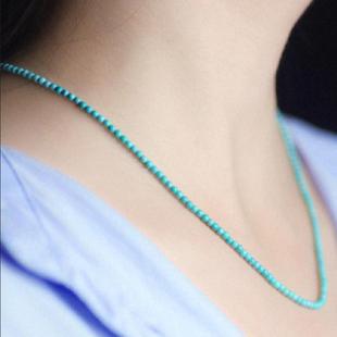Raw Turquoise Millet Chain High Porcelain Round Bead Bracelet 108 Old Style Single Three-Way Barrel Beads Loose Beads Spacer Accessories