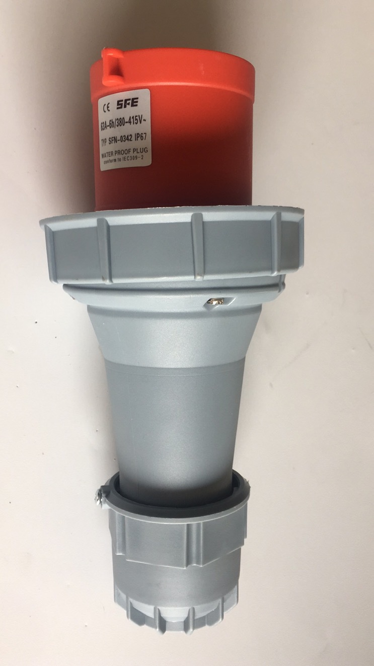 上丰电器插头  SFN-0342  四芯63A 工业插头插座