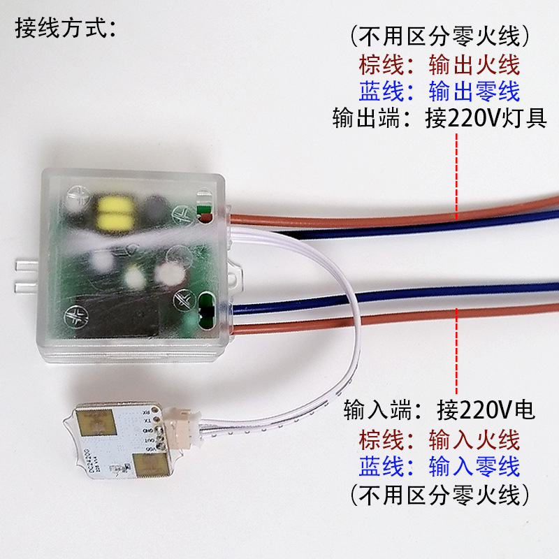 85-220V 人が来ると灯りが点灯し、人がいないと灯りが消らない 24Gミリ波レーダーコントローラー 人体存在感知スイッチ|undefined