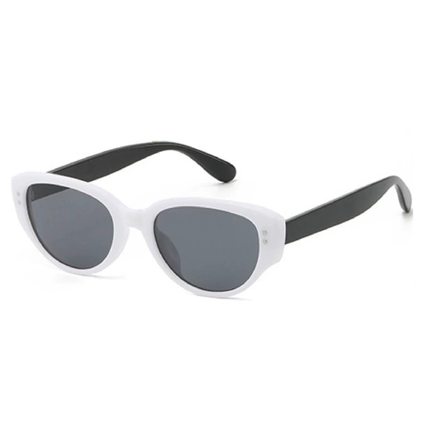 Solid white frame black leg gray piece