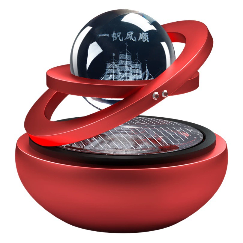 Солнечная межзвездная ароматерапия автомобильный парфюм украшение интерьера автомобиля креативное металлическое двойное кольцо подвеска вращающийся орнамент