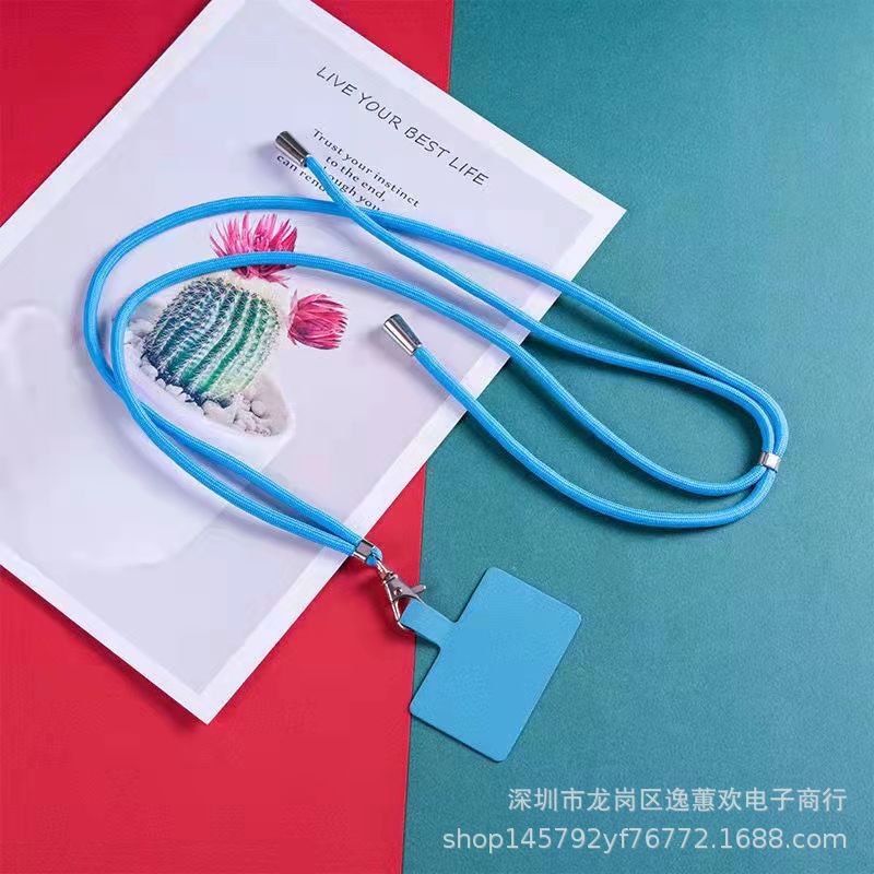 Cordón de teléfono móvil universal cuerda de cuello ajustable desmontable crossbody moda largo Internet celebridad TikTok Halter cuerda anti-perdida