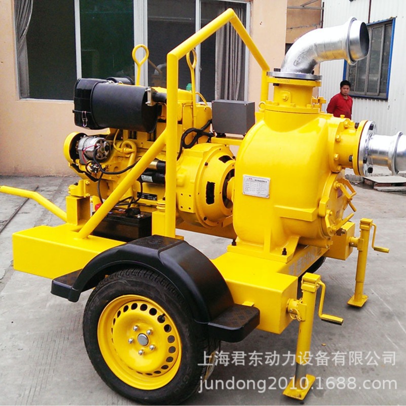 大流量井点降水泵移动式排水发电照明泵站大流量防汛排涝泵车