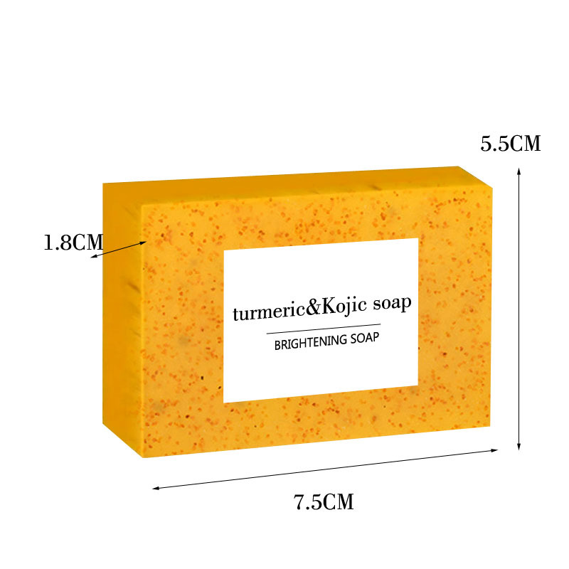 Granular jabón de ácido cúcico de cúrcuma, jabón de esfregación, comercio exterior transfronterizo, Europa y América, TK, jabón de Amazon en inglés en stock