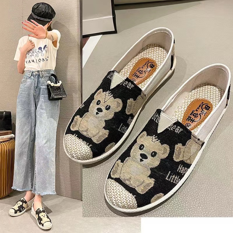 New Style Canvas Shoes, Comfortable, Casual, Versatile, Everyday Shoes, Flat-Soled Shallow-Mouthed Fisherman's Shoes, Non-Slip Soft-Soled Women's Shoes, Low-Top