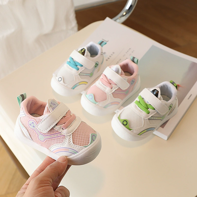 Новые весенне-осенние детские туфли с мягкой подошвой и противоскользящей подошвой для малышей 1-3 лет, прогулочные туфли для мальчиков.