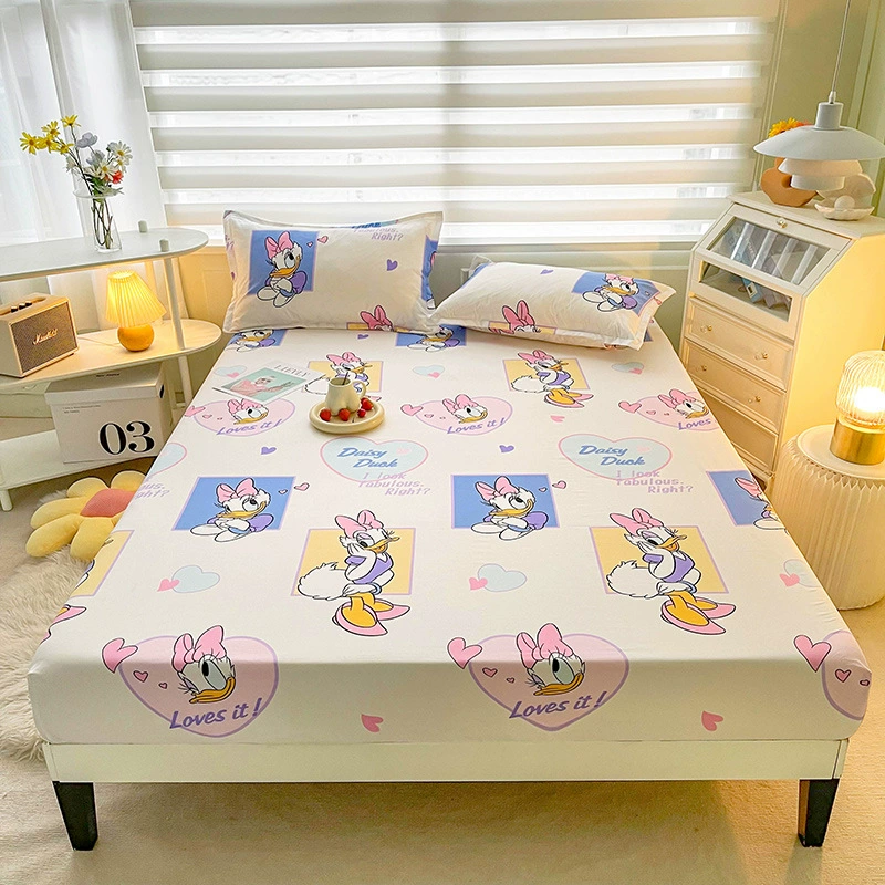 Cartoon genuine sheet, bedspread, mattress, protective case for elementary school students