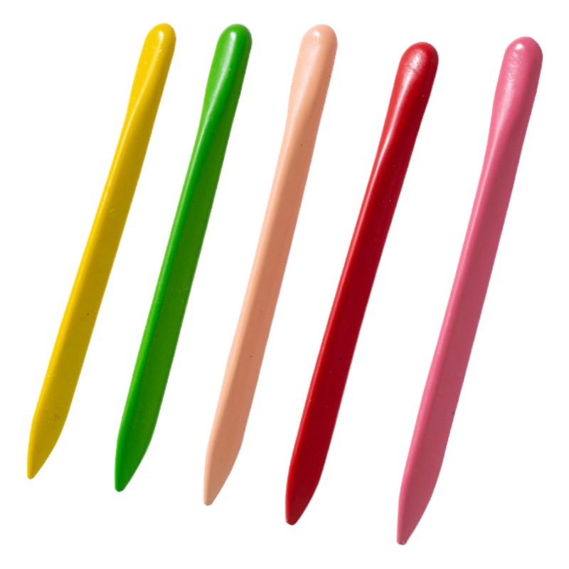 Bucket Triangular Plastic Non-Dirty Hand Crayon 36 Colors Painting 24 Colors 12 Colors Kindergarten Painting Convenient Storage Creative