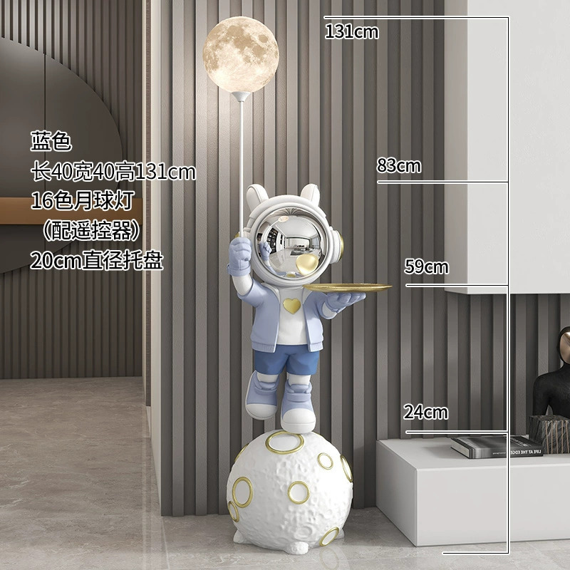 Blue neon astronaut, bluetooth
