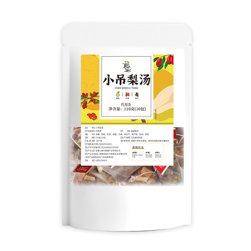 Xiaodiao pear soup, snow pear, dried red dates, longan, lily, herbal tea bag, old Beijing autumn and winter no-cook Xiaodiao pear soup 110G