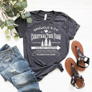 O 64066 Christmas Women's Short Sleeve Top �}�QŮ�b �羳