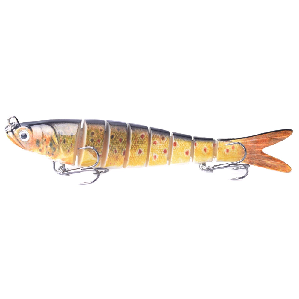 Многоштоковая рыбалка swimbait приманка 14 см 26 г, 8-сегментная тонущая имитация леща