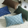 Dutch velvet handmade plaid waist back pillow sofa cushion (including core) a piece of free shipping Xinjiang except