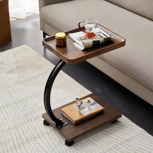 Small coffee table, sofa side table, living room home use small round table, bedroom nightstand shelf, minimalist modern balcony small table