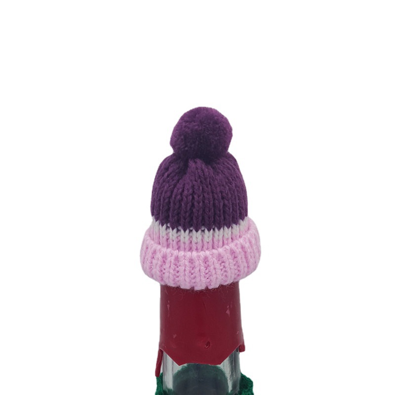 Mini punto pequeño sombrero muñeca pequeño sombrero suministro directo al por mayor botella de vino bebida pequeño sombrero accesorios decorativos fábrica al por mayor