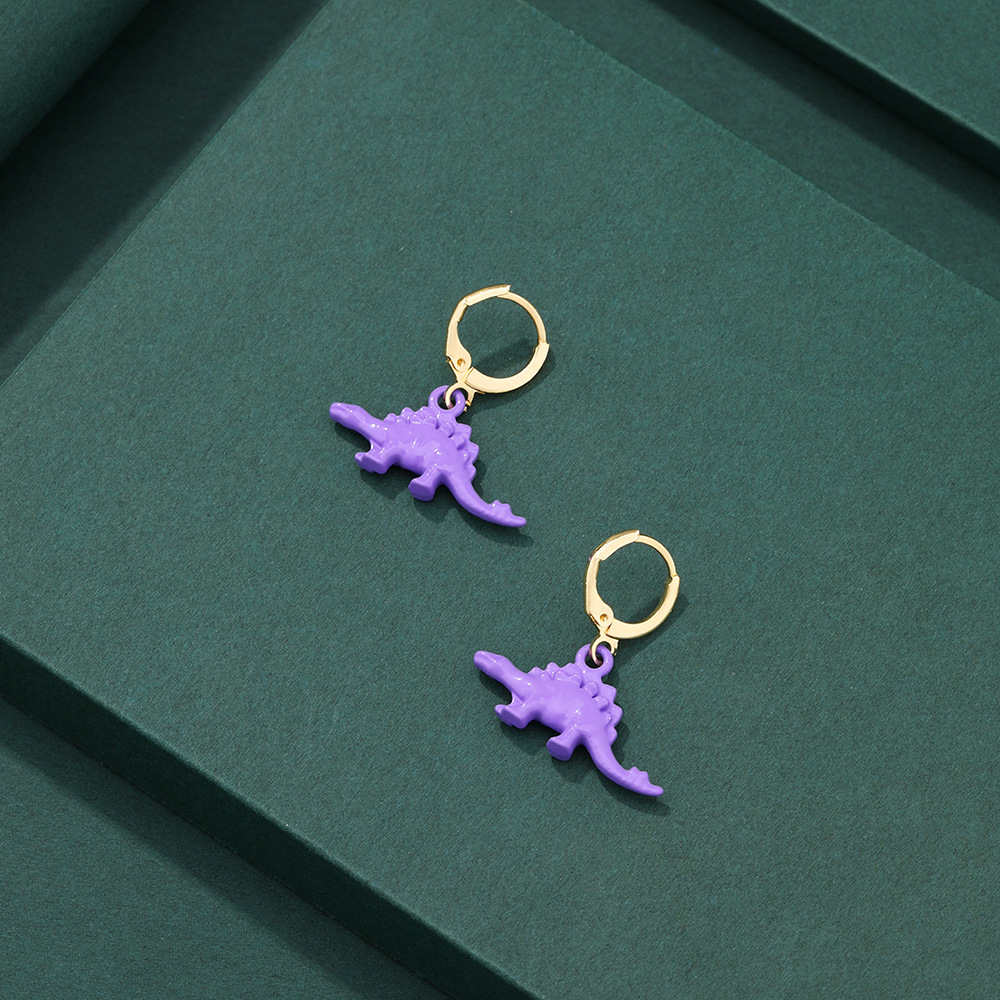Animal Cartoon Style Alloy No Inlaid Patchwork Plating Earrings display picture 7