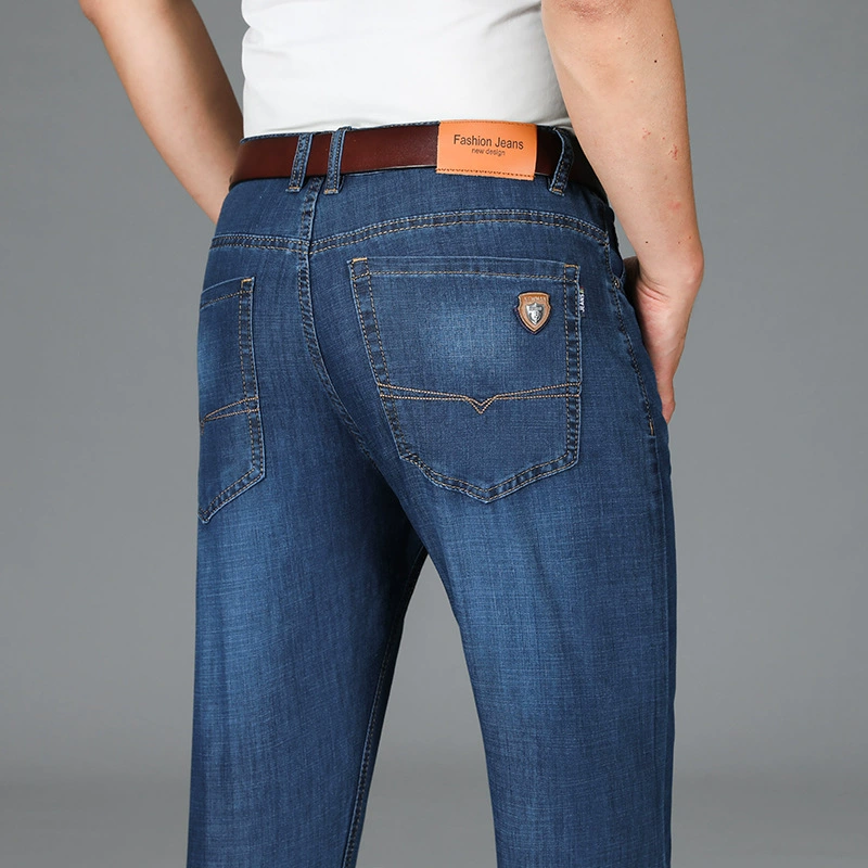 Thin jeans, elastic classic suit jacket, casual trousers, loose straight fit, high waist
