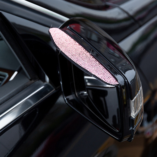 Car rearview mirror rain-proof rain-studded diamond anti-reflective Yiwu new rain-proof car reversing mirror rain eyebrow