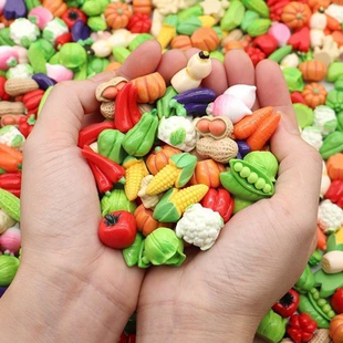 Мини-овощи из смолы набор для сюжетных игр