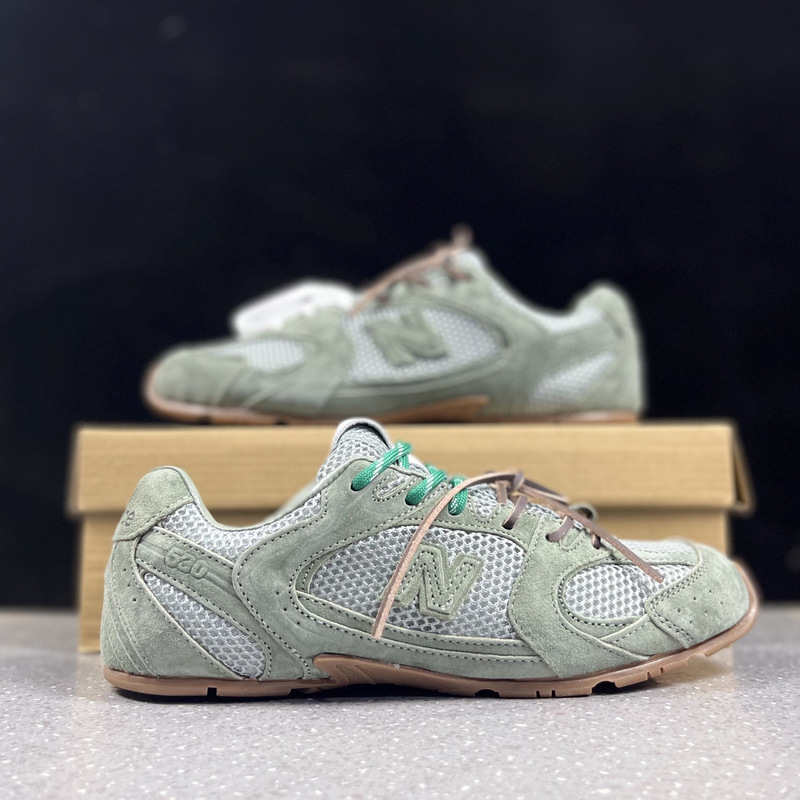 Original Nb530 Miu Collaboration Women's Comfortable Lightweight Thin-Soled Casual Shoes Versatile German-Style Fashion Commuter Sneakers