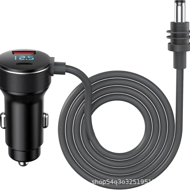 New Metal Digital Display Car Charger Pd30W Aluminum Alloy Multi-Function 100W Super Fast Charging Source Universal