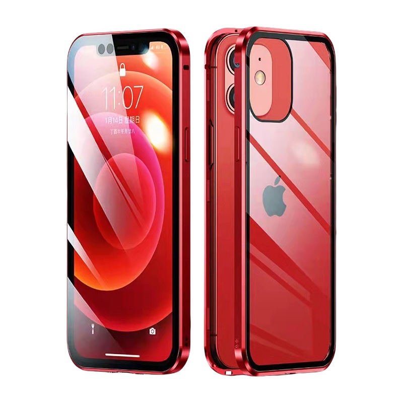 Funda para teléfono móvil iPhone17 16 Wanmagnetic King Apple HD/Antivish Funda magnética de metal de vidrio de doble cara