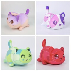 スポットaphmau meow meows plushクロスボーダーサンドイッチフライドポテトドーナツ猫人形