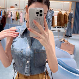 牛仔马甲女2026春夏新款韩版复古宽松百搭小个子休闲马夹背心上衣