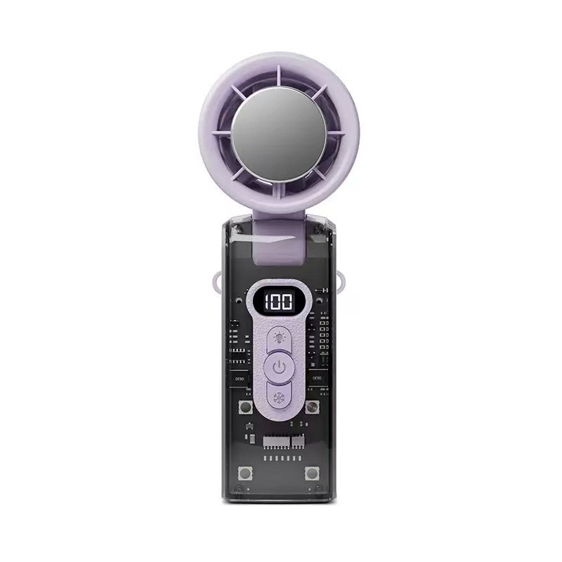 高速ハンドヘルド FC8 冷却ファンポータブル屋外透明メカファン USB ミニデスクトップタービン氷湿布|undefined