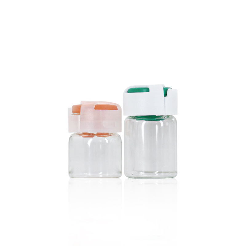 10ml botella de Xilin de belleza médica transparente 6ml botella de líquido original de ácido hialurónico marrón con boca de bayoneta botella de medicina de vidrio de control