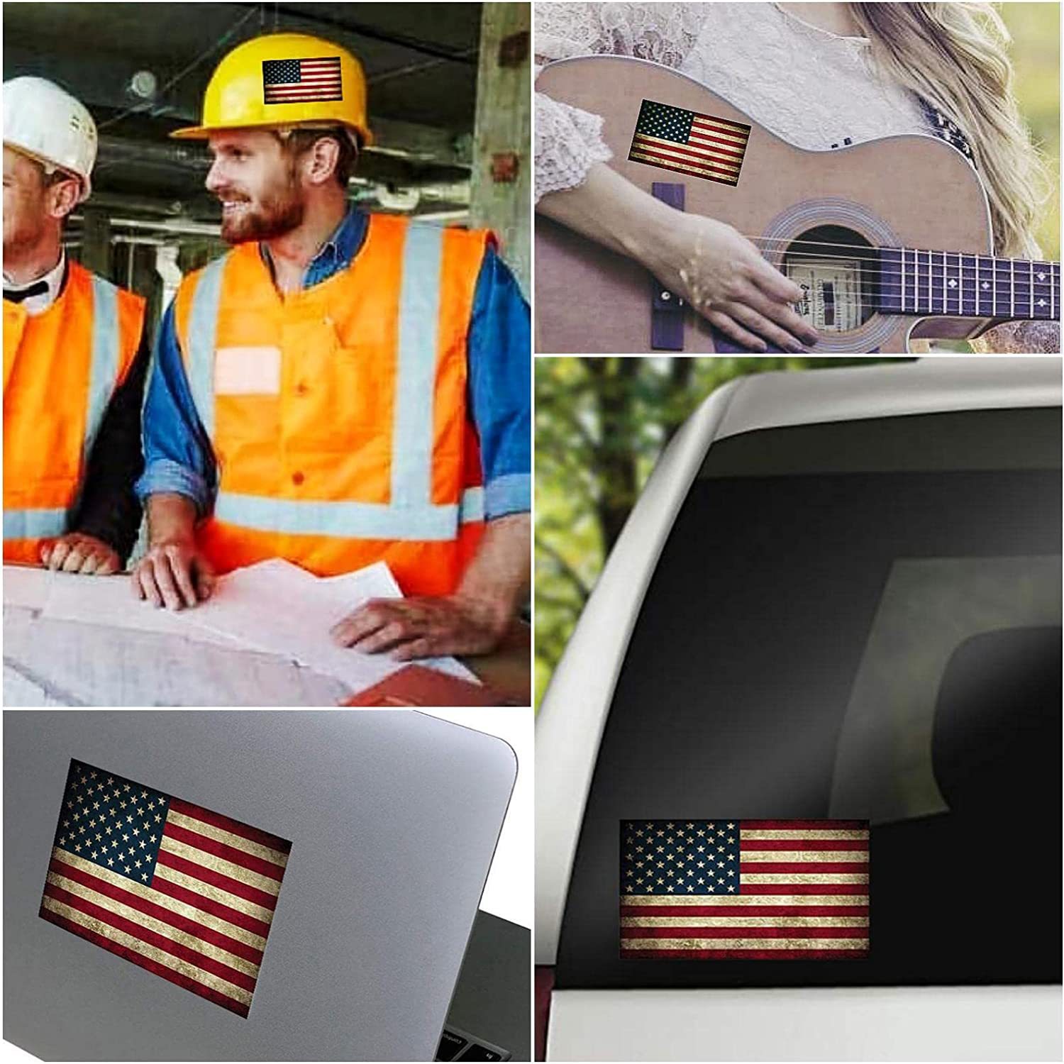 Hot-selling American Flag Skull Sticker Car Sticker Three-piece Package Customizable Car Sticker_voghion.com