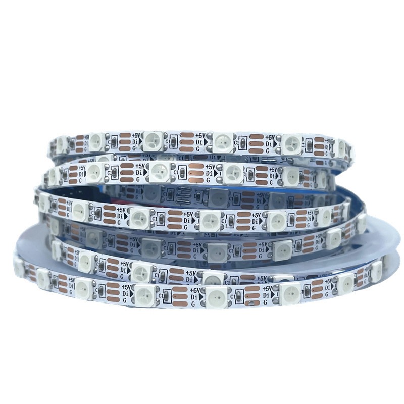WS2812B lámpara de color deslizante con barra de lámpara de caballo 5050 colorido IC5V placa estrecha 5.5 ancho 90144 tipo de lámpara