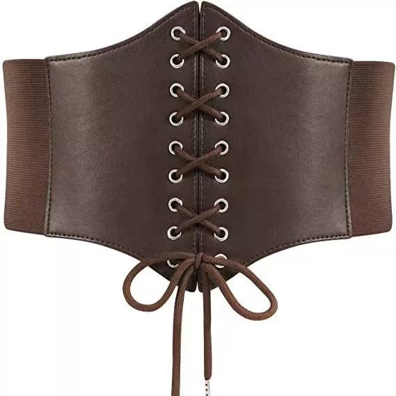 Vintage Ultra-Weid Waist Shaping High-Weid Belt Costume Accessory Cosplay Knight Dress European And American Medieval_voghion.com