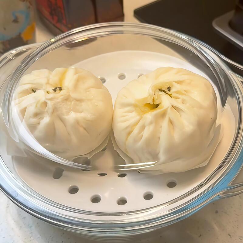 微波炉陶瓷多孔蒸盘厨房耐高温蒸鱼蒸包子盘家用沥水盘圆形饺子盘|undefined