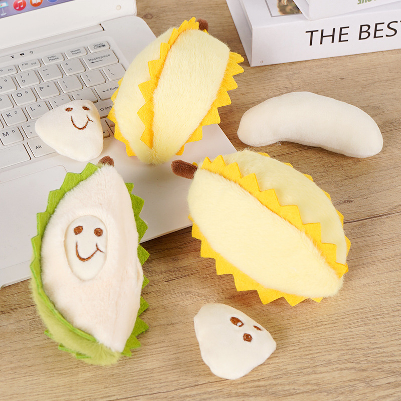 Creative fruit durian plush toy doll small pendant doll doll student backpack pendant children's keychain