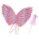 Cross-border New Hot-selling Children's Angel Wings Fairy Stick Wonderful Flower Fairy Magnetic Stick Festival Performance Props